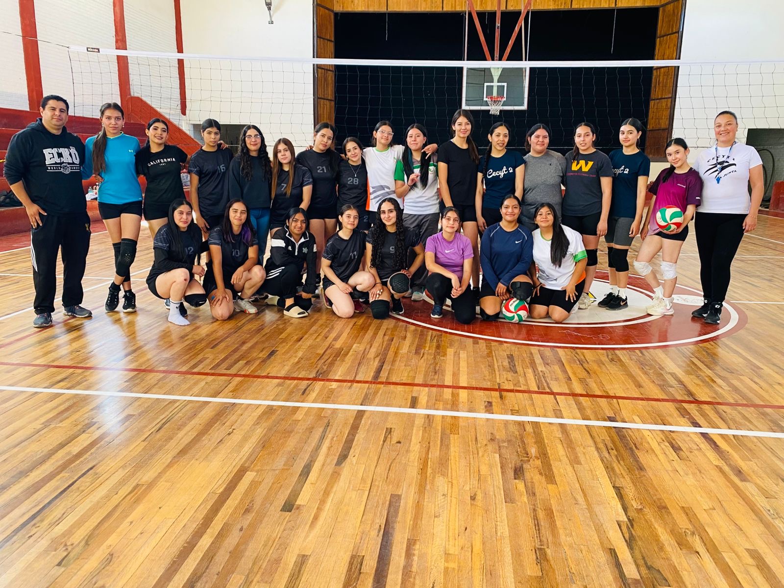 Equipo de voleibol del colegio